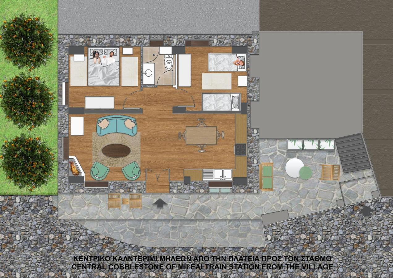 Νόνη Apartment Mileai Ngoại thất bức ảnh